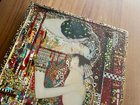 Rooted in Sacred Soil Acrylic Painting Inspired by Gustav Klimt - Fetch Art