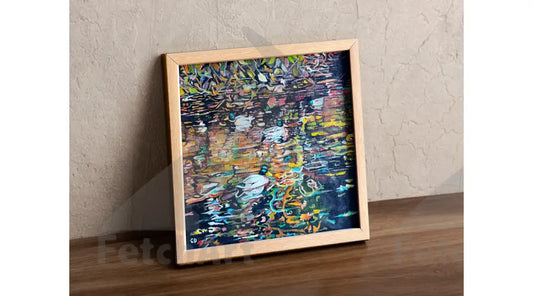 High Park Fall Landscape | Original Nature Oil Painting with Wood Frame - Fetch Art